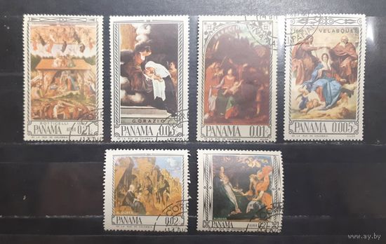 Панама. 1966 год. Живопись. Рождество (1035)