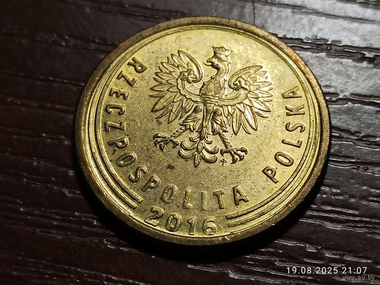 Польша 5 грошей 2016