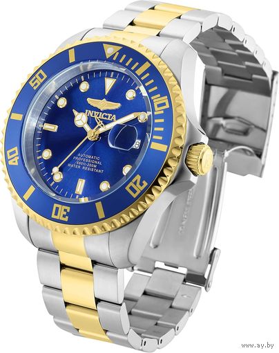 Часы Invicta Pro Diver в стиле Rolex Submariner, новые с автоподзаводом. Механика. Водостойкость 200 м по ISO 22810.