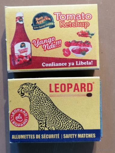 Спички, спичечные коробки 5 х 3.5 х 1.5 см, серия "ЛЕОПАРД"