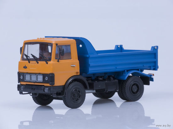 ТОРГИ!!!МАЗ-5551 самосвал (ранняя кабина, оранжево-синий), 1988 г. металл. рама