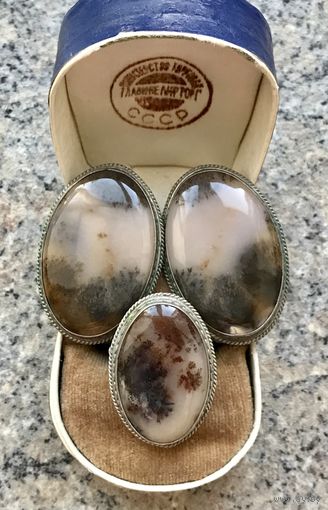 Серьги и кольцо комплект