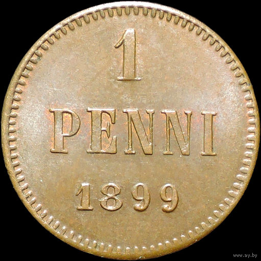 1 пенни 1899, UNC, Штемпельный блеск! С 1 Рубля!