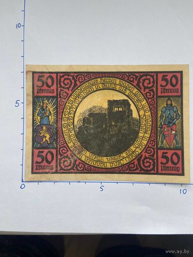 Нодгельд 50 пфеннигов Любеда. Веймарская республика - 0202