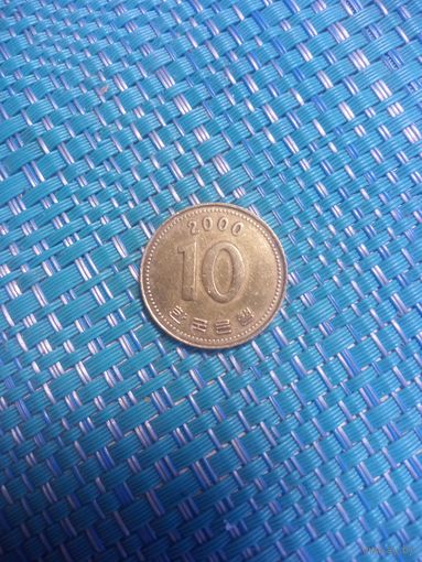 10 вон 2000 Корея