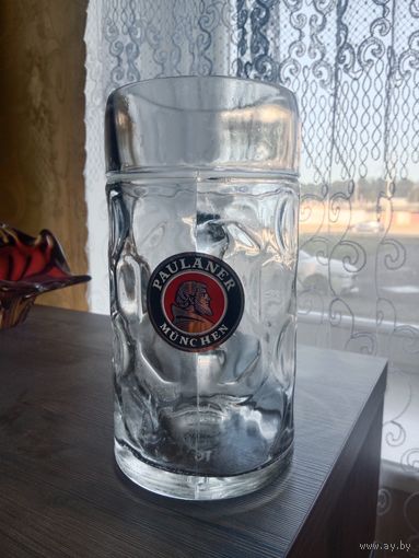 Большая пивная кружка Paulaner Munchen емк.1300 мл.
