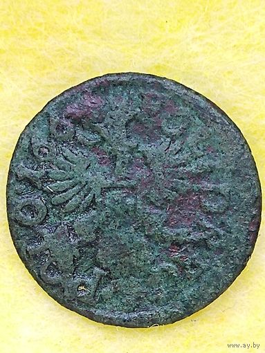 Солид (боратинка) 1664 г. польский герб. Ян II Казимир(4), без мц.