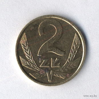 Польша, 2 злотых 1988 г.