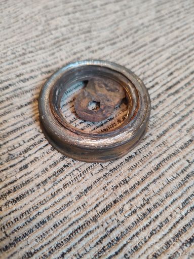 Кольцо латунное от керосиновой лампы.