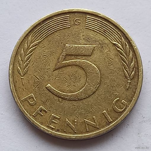 Германия (ФРГ) 5 пфеннигов 1971 год (G)