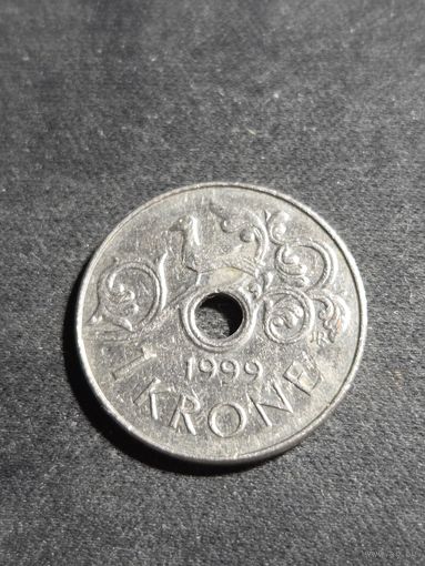 Норвегия 1 крона 1999