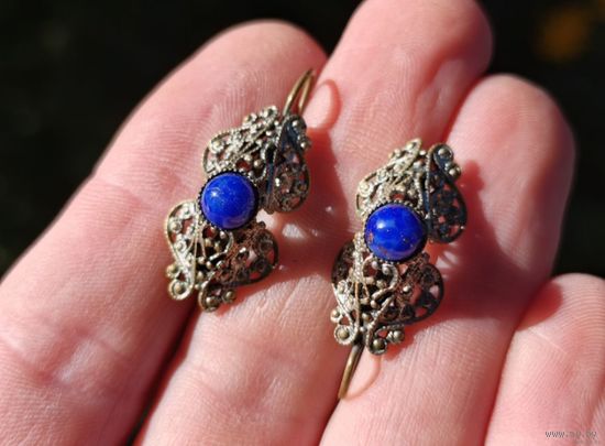 Старые, винтажные серьги. С 1 рубля!