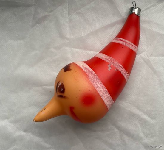 Буратино елочная игрушка СССР каталожная