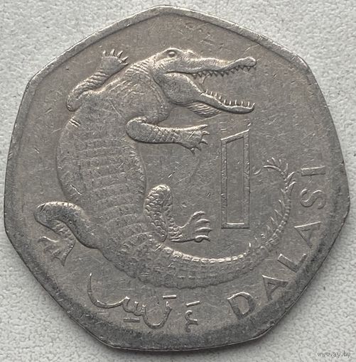 Гамбия 1 даласи 1998 г. Цена за 1 шт.