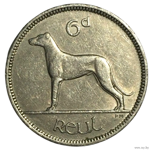 Ирландия 6 пенсов, 1955