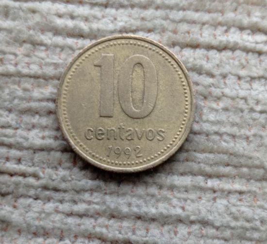 Werty71 Аргентина 10 сентаво 1992