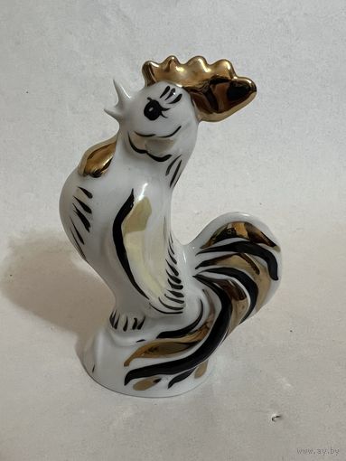 Статуэтка фарфоровая "Петушок золотой гребешок".  ДФЗ