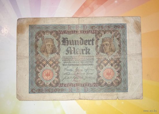 Германия 100 марок 1920г