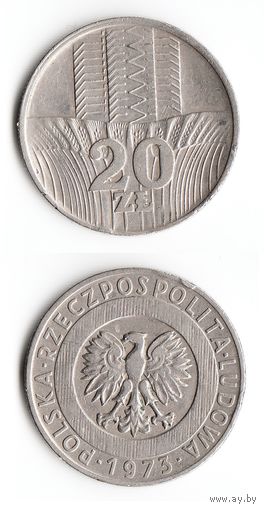 20 злотых Польша 1973 года