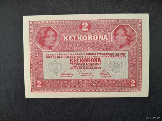 2 кроны 1919 года. Австрия.  аUNC. Распродажа