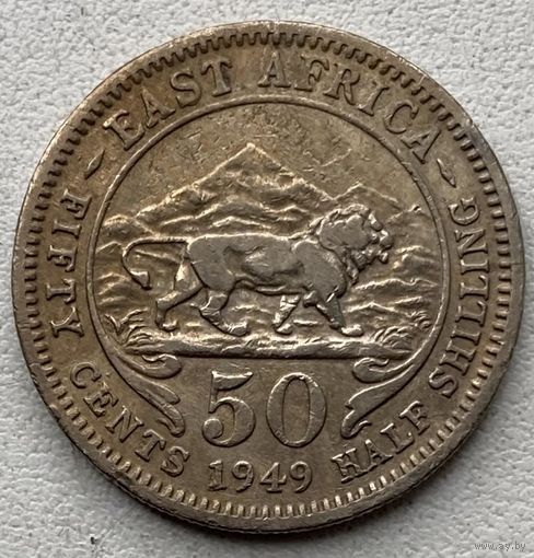 Британская Восточная Африка 50 центов 1949 г.