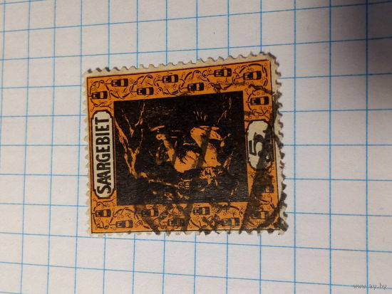 Марка Германия 1822 год