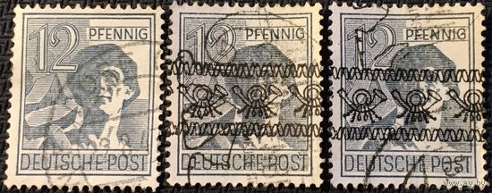 ЦІКАВІЦЬ АБМЕН! 1947, будаўнік, 12 пфенігаў