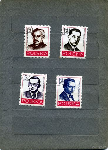 Польша, 1978, ИЗВЕСТНЫЕ ЛЮДИ, серия 4м, гашеная
