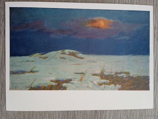 1956. Лукин. Ночь в тундре