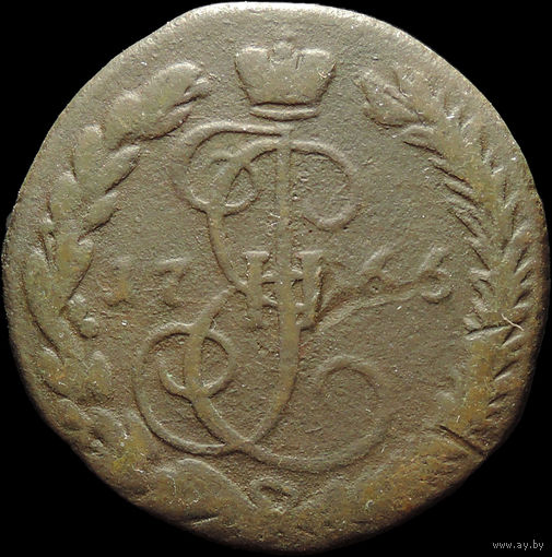 Денга 1766 ЕМ, С 1 Рубля!