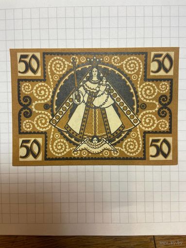 50 пфеннигов (нотгельды) г. Германия Кевелар-1201