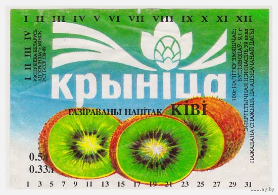 Этикетка напиток Киви
