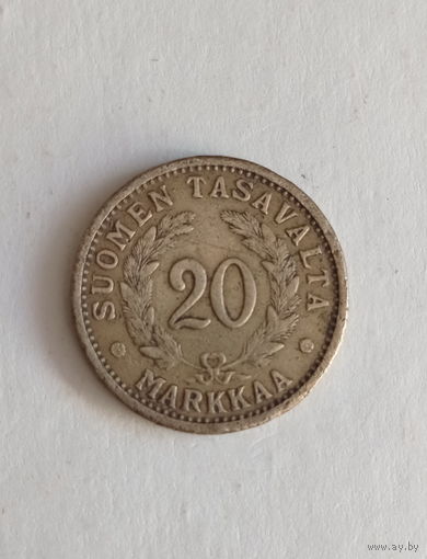 Финляндия 20 марок 1937 год