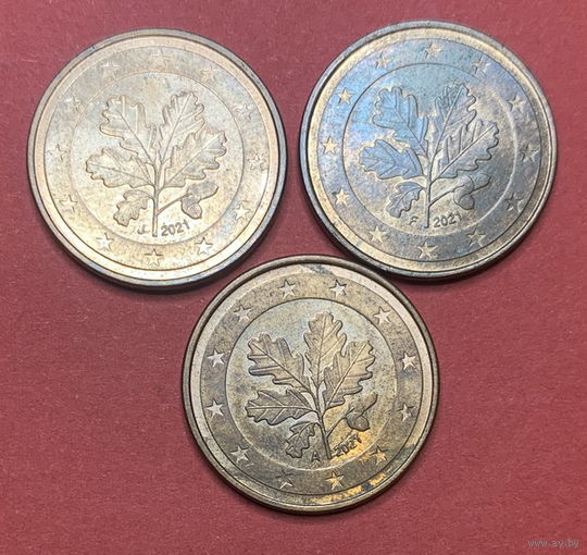 Германия, 5 евроцентов 2021AFJ