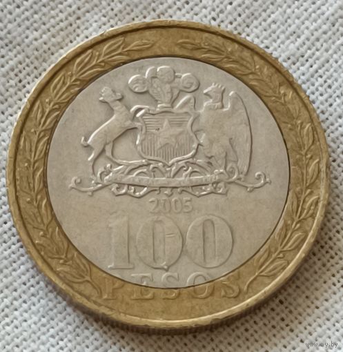 Чили. 100 песо 2005 года.