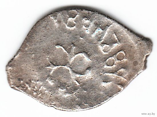 Деньга ~1485-1505 Иван III Васильевич (Великий) Трилистник чеканка в Москве _состояние XF+/AU