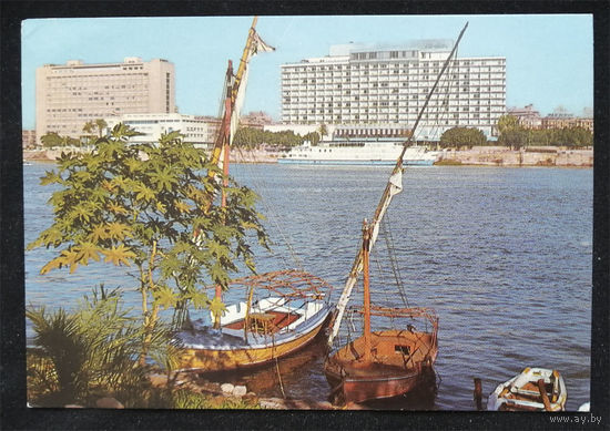 Каир. Египет. Вида на реку Нил. Виды городов. Архитектура. Чистая #0165-V1P83