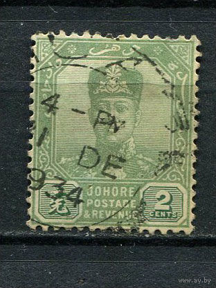 Малайские штаты - Джохор - 1922/1940 - Султан Ибрагим 2С - [Mi.87] - 1 марка. Гашеная.  (Лот 27Gs)-T41P15