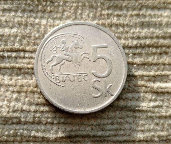 Werty71 Словакия 5 крон 1993 Всадник