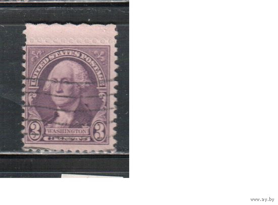 США-1932, (Мих.350А), гаш.    , Президенты, Вашингтон(одиночка)(1)
