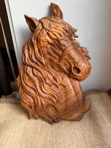 Панно деревянное Лошадь, Конь - символ Нового 2026 года!