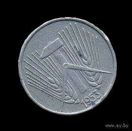 ГДР. 1 пфенниг 1953