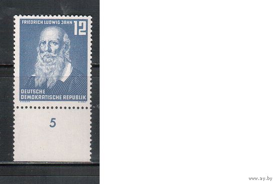 ГДР-1952,(Мих.317)   **    , Спорт, Личности, Гимнастика (одиночка)(2)