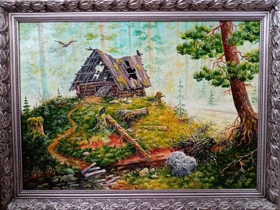 Макренков "Былое", 80х60см, масло фанера