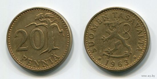 Финляндия. 20 пенни (1963)