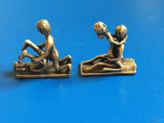 Бронзовая миниатюра, эротика, 2 фигурки