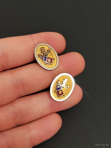 Запонки мужские Рыцари пифии винтаж