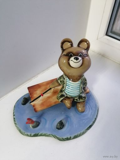 Олимпийский мишка Рыбак, рыбалка, отличный подарок рыболову