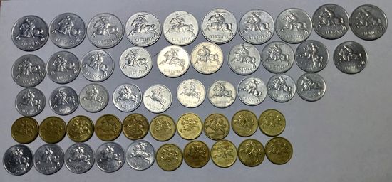 Монеты Литвы 50 штук