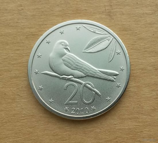 Острова Кука, 20 центов 2010 г., Елизавета II (1952-2022)